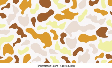 Bright modern pattern of various abstract shapes. Imitation of a Dalmatian, a giraffe, a jaguar. The idea of design of textiles, packaging, tiles, covers