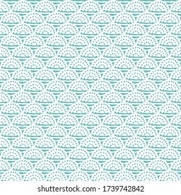 Patrón de tipo de escala de peces repetidos brillante y moderno. Se parece a los patrones japoneses. Adecuado para fondos, tarjetas, papel pintado y diseño textil.