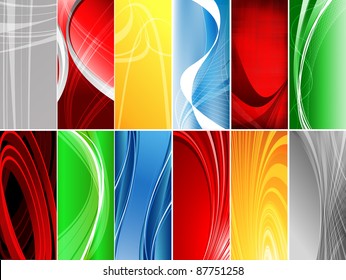 bright  modern vector business cards set. Eps10