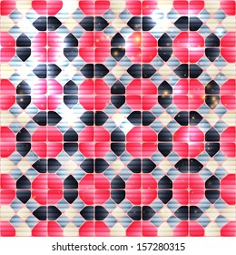 Bright mosaic background.The illustration contains transparency and effects. EPS10