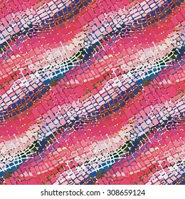 Bright mosaic  background. Seamless pattern.  Vector illustration.