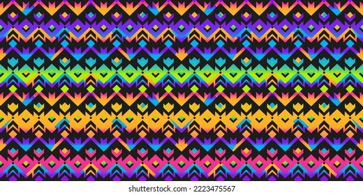 Bright mosaic. Geometric seamless pattern