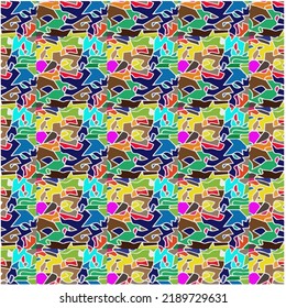 Bright mosaic texture. Ceramic tile texture. Perfect for fashion, textile design, cute themed fabric, on wall paper, wrapping paper, fabrics and home decor.