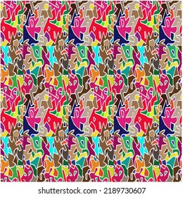 Bright mosaic texture. Ceramic tile texture. Perfect for fashion, textile design, cute themed fabric, on wall paper, wrapping paper, fabrics and home decor.
