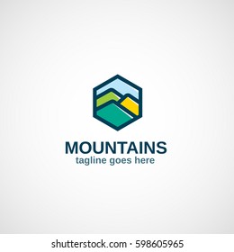 Bright Mountains logo.