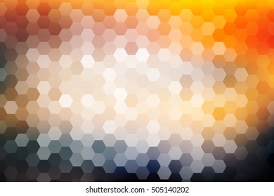 bright multi color hexagon background. vector illustration. for design, presentation