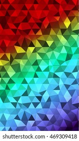 bright multi colored mosaic of polygonal elements. banner. vector illustration. for design of printed materials, websites, presentations, business ideas
