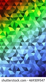 bright multi colored mosaic of polygonal elements. banner. vector illustration. for design of printed materials, websites, presentations, business ideas