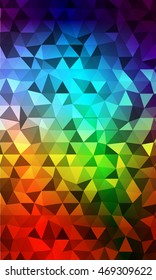 bright multi colored mosaic of polygonal elements. banner. vector illustration. for design of printed materials, websites, presentations, business ideas