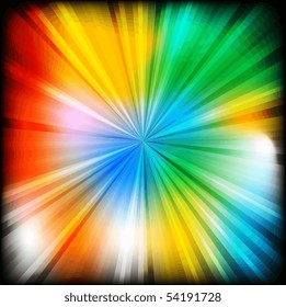 Bright multi coloured beams - eps 10