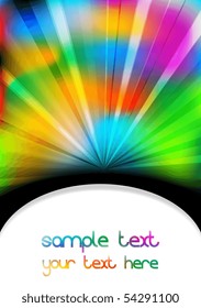 Bright multi coloured beams - eps 10
