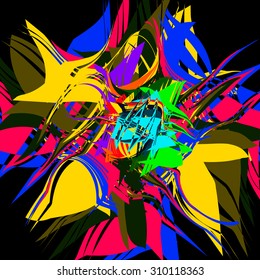 Bright multicolor background. Abstract grange vector illustration.