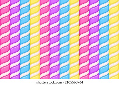 Bright multicolor candy cane seamless pattern.Texture for fabric, wrapping, wallpaper