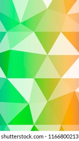 Bright multicolor geometric background of colored triangles. Origami. Vector illustration. Polygonal patterns for your presentations, business printing