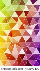 Bright multicolor geometric background of colored triangles. Origami. Vector illustration.