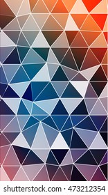 Bright multicolor geometric background of colored triangles. Origami. Vector illustration. Polygonal patterns for your presentations, business printing.