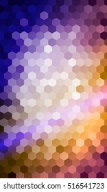 Bright multicolor geometric background of colored hexagon. Origami. Vector illustration. Polygonal patterns for your presentations, business