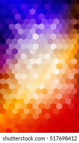Bright multicolor geometric background of colored hexagon. Vector illustration. Polygonal patterns for your presentations, business