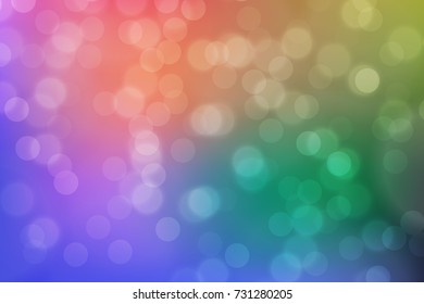 Bright multicolor high key bokeh dot background
