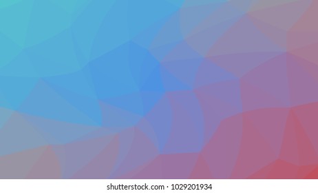 Bright multicolor low polygonal crystal background. Triangular polygon  pattern. Low poly vector illustration. Low polygonal backdrop