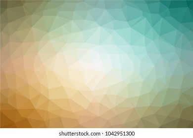 Bright multicolor low polygonal crystal background. Triangular polygon  pattern. Low poly vector illustration. Low polygonal backdrop