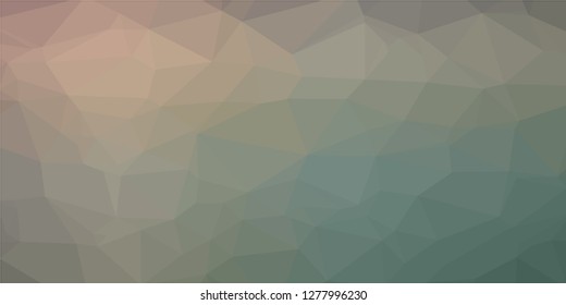 Bright multicolor low polygonal crystal background. Triangular polygon  pattern. Low poly vector illustration. Low polygonal backdrop