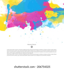 bright multicolor vector watercolor background useful for any project where a platter of color makes the difference color water innocent star texture infant colorful conceptual background scene bounda