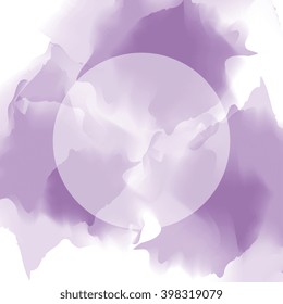 Bright multicolor watercolor background. Marble effect cover, smoke, steam. Colourful template. Watercolor splatters.Vector