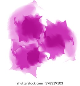 Bright multicolor watercolor background. Marble effect cover, smoke, steam. Colourful template. Watercolor splatters.Vector