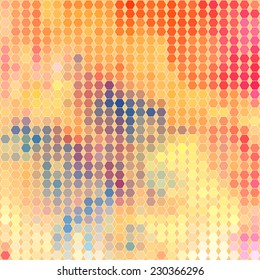 bright multicolored abstract pattern of polygons
