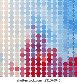 bright multicolored abstract pattern of polygons