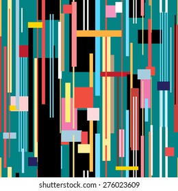bright multicolored abstract pattern of stripes
