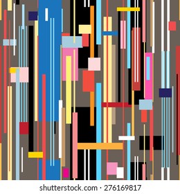bright multicolored abstract pattern of stripes