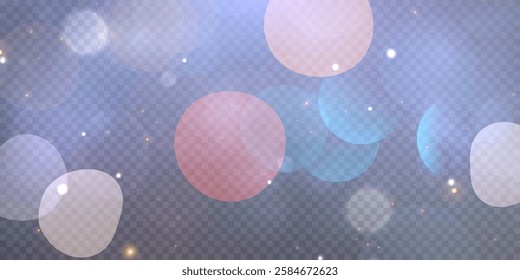 Bright multicolored background with bokeh effect. Vector