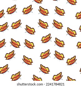 Bright multicolored butterflies seamless pattern. Wallpaper, background, children party, craft paper, scrapbooking