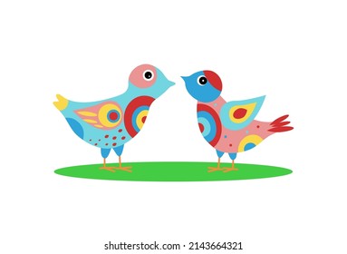 Bright multicolored cartoon. Vector illustration .	