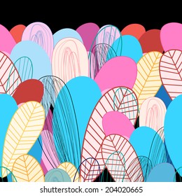 bright multicolored floral abstract interesting background 