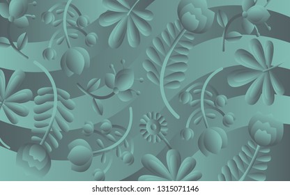 Bright multicolored floral background. Abstract vector wallpaper. The composition of flowers in bright colors. EPS 10.