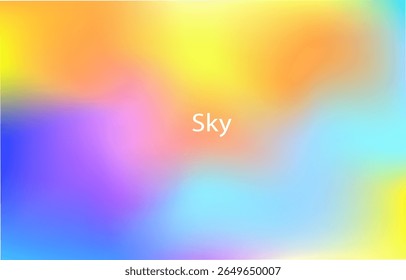Gradiente multicolorido brilhante com uma mistura suave de tons vívidos — perfeito para planos de fundo vetoriais abstratos dinâmicos, atraentes e modernos.