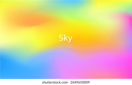 Gradiente multicolorido brilhante com uma mistura suave de tons vívidos — perfeito para planos de fundo vetoriais abstratos dinâmicos, atraentes e modernos.