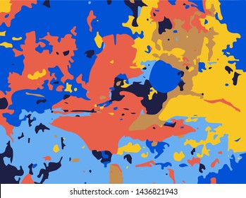 Bright multicolored grunge background. Modern design for printing on wrapper, posters, Wallpaper, decoration, covers, banners, social media. Scalable vector graphics