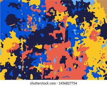 Bright multicolored grunge background. Modern design for printing on wrapper, posters, Wallpaper, decoration, covers, banners, social media. Scalable vector graphics