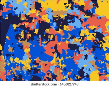 Bright multicolored grunge background. Modern design for printing on wrapper, posters, Wallpaper, decoration, covers, banners, social media. Scalable vector graphics