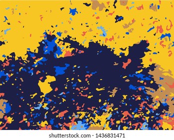 Bright multicolored grunge background. Modern design for printing on wrapper, posters, Wallpaper, decoration, covers, banners, social media. Scalable vector graphics