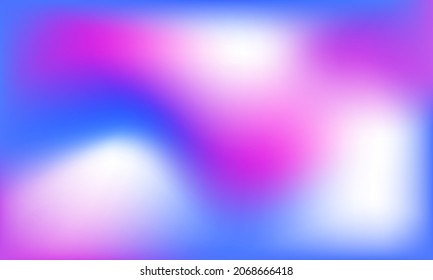 Fondo holográfico brillante multicolor. Pancarta creativa de gradiente colorido líquido abstracto. Fondo minimalista de nitidez de la gradación de color de la mezcla. Ilustración vectorial.