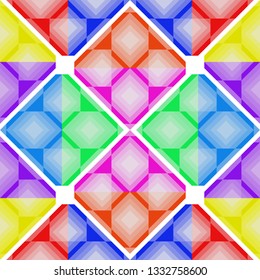 Bright multi-colored seamless pattern for the festival of colors, holi. Vector image with graphic elements for fabric, wallpaper, tiles. Background or texture for design.