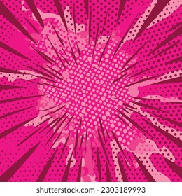 Fondo vectorial multicolor brillante para el diseño en estilo de arte pop.