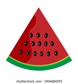 Bright multicolored vector juicy watermelon. Creative modern vector watermelon.
