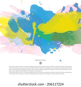 bright multicolored vector watercolor background valuable for any project where a platter of color makes the difference color coloration water son star texture child colorful conceptual scene border p