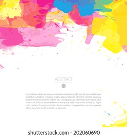 bright multicolored vector watercolor scene valuable for any project where a platter of color makes the difference colour water youth nails star fingers texture child colorful conceptual scene edge dy